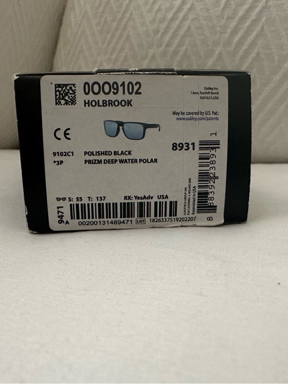 Oakley Holbrook - Prizm Deep Water Polarized Lenses, Polished Black Frame